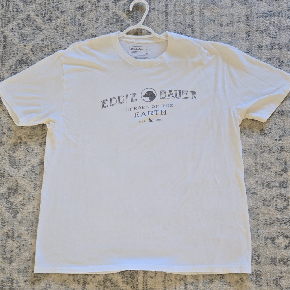Eddie Bauer White Heroes of the Earth Tee
